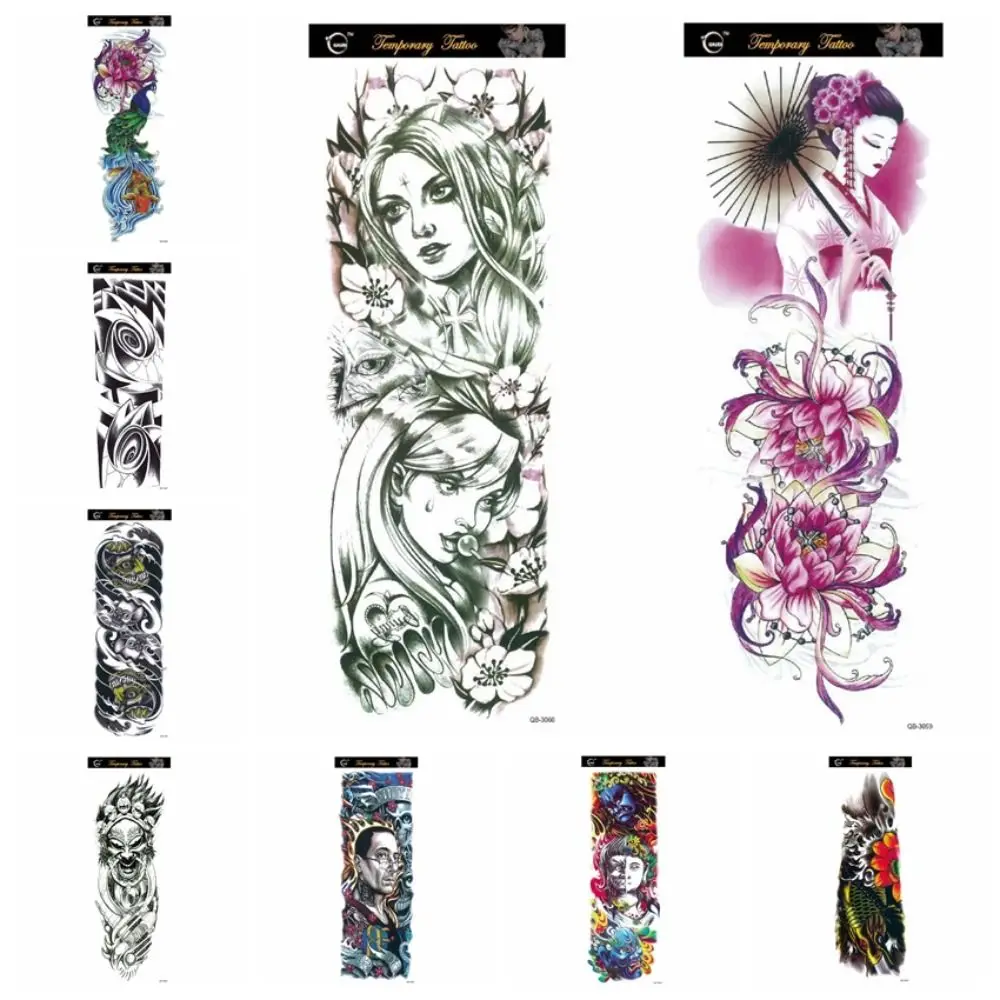 Влагостойкая поддельная тату-наклейка, одноразовая Реалистичная тату с большим рукавом, стойкая водостойкая Временная тату-наклейка 
Влагостойкая поддельная тату-наклейка, одноразовая Реалистичная тату с большим рукавом, стойкая водостойкая Временная тату-наклейка
