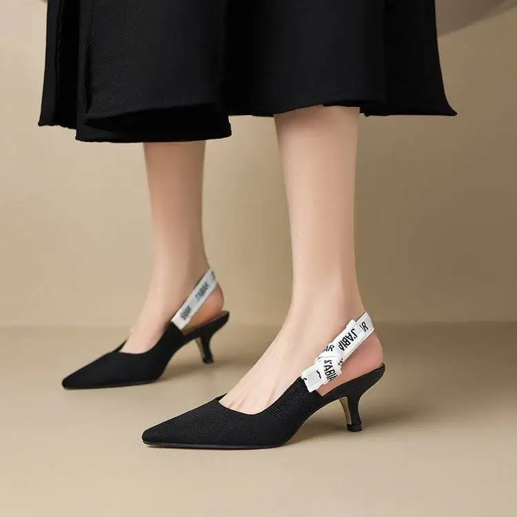 2024 New Women's Sexy Spring Fashion Slingback Shoes Pointed Toe Sandals Luxury Women's High Heels Slipper Pumps Sandalias Mujer
2024 New Women's Sexy Spring Fashion Slingback Shoes Pointed Toe Sandals Luxury Women's High Heels Slipper Pumps Sandalias Mujer