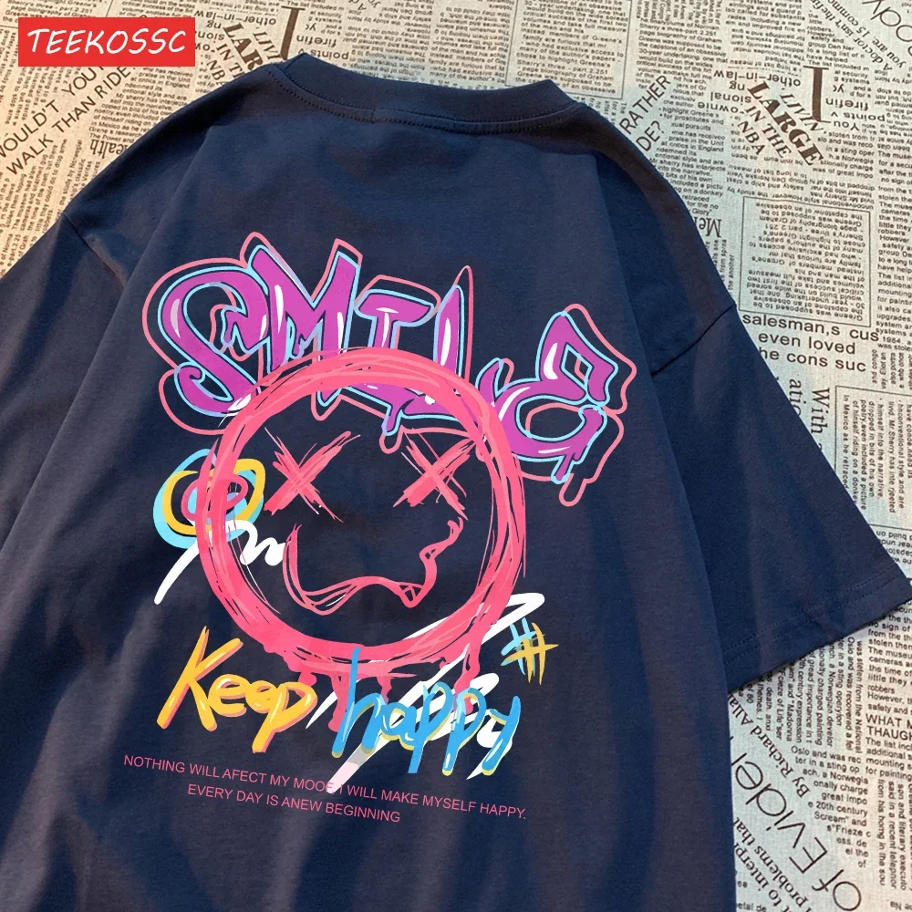 Повседневные Хлопковые женские футболки Smile Keep Happy, индивидуальная уличная одежда с принтом, мягкая дышащая модная Женская одежда оверсайз
Повседневные Хлопковые женские футболки Smile Keep Happy, индивидуальная уличная одежда с принтом, мягкая дышащая модная Женская одежда оверсайз