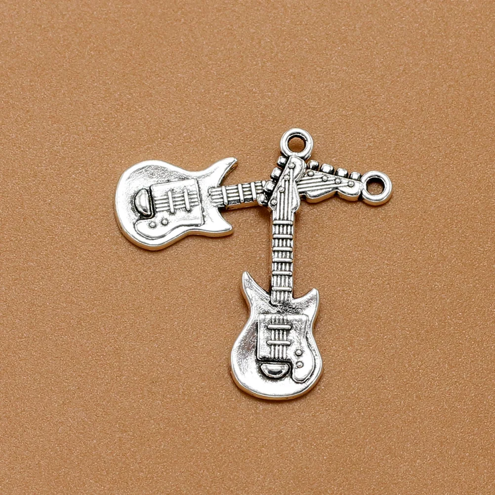 20PCS Vintage Alloy Guitar Pendants Charms DIY Jewelry Making Accessory for Necklace Bracelet ( Silver)
20PCS Vintage Alloy Guitar Pendants Charms DIY Jewelry Making Accessory for Necklace Bracelet ( Silver)