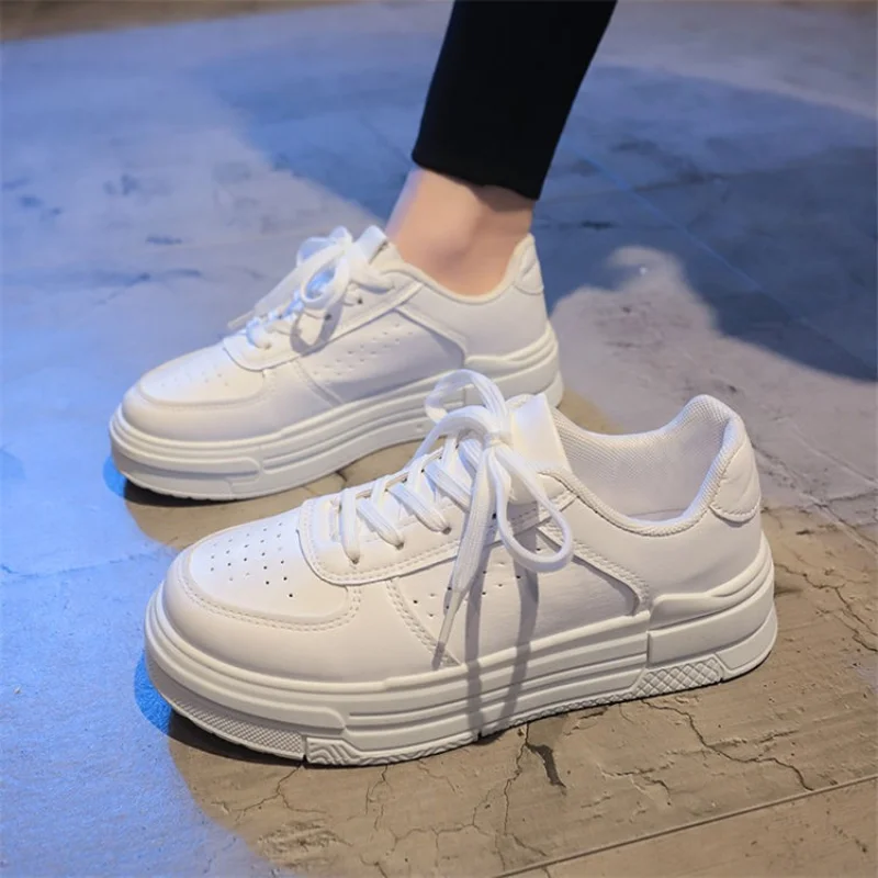New Fashion Platform Shoes for Women Lace Up Sneakers White Casual Shoes Women's Vulcanized Shoes Spring Autumn Platform Shoes
New Fashion Platform Shoes for Women Lace Up Sneakers White Casual Shoes Women's Vulcanized Shoes Spring Autumn Platform Shoes