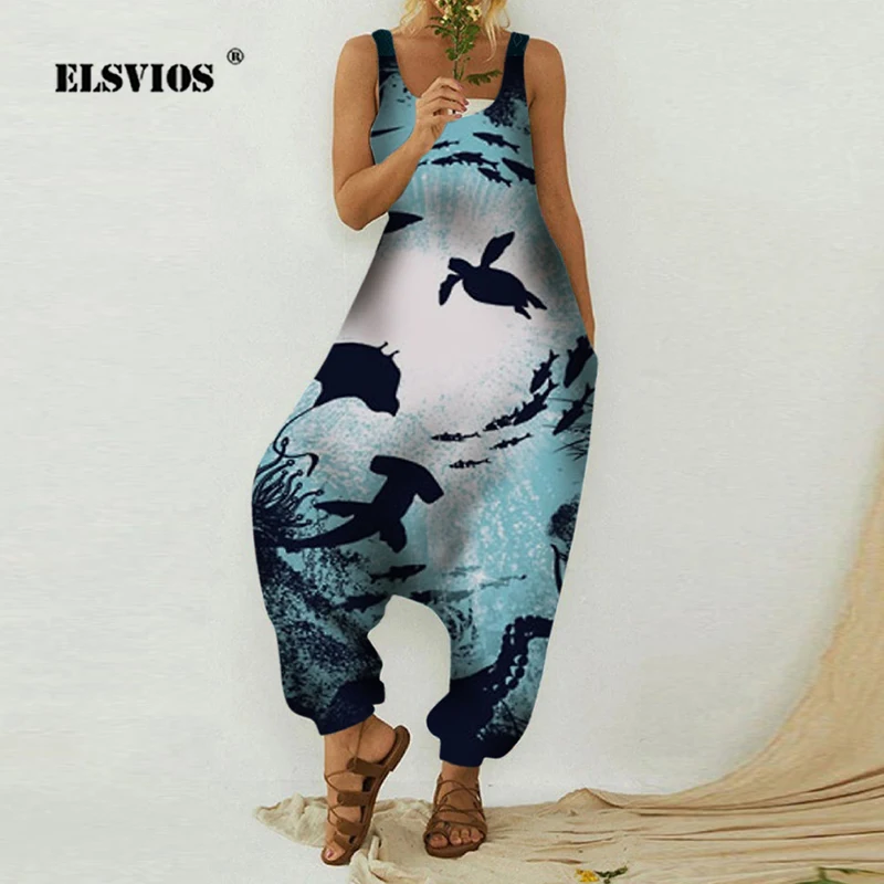 Summer Fashion Print U Neck Women Jumpsuit Casual Loose Sleeveless Vintage Pullover Streetwear Long Pants Elegant Party Jumpsuit
Summer Fashion Print U Neck Women Jumpsuit Casual Loose Sleeveless Vintage Pullover Streetwear Long Pants Elegant Party Jumpsuit