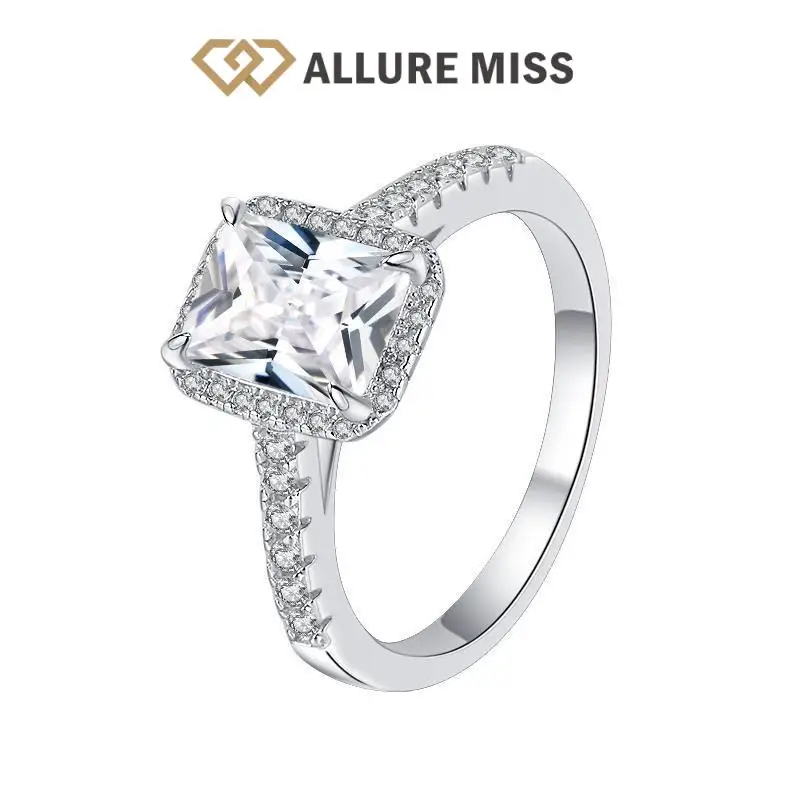 Moissanite Jewelry Ring GRA Certified 100% 925 Sterling Silver D color Charms 2 Carat Round Brilliant Cut Inlaid Diamond Luxury
Moissanite Jewelry Ring GRA Certified 100% 925 Sterling Silver D color Charms 2 Carat Round Brilliant Cut Inlaid Diamond Luxury