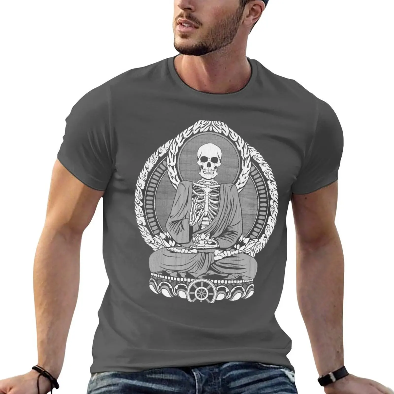 New Skeleton Buddha White Halftone T-Shirt anime vintage t shirt sweat shirt mens graphic t-shirts
New Skeleton Buddha White Halftone T-Shirt anime vintage t shirt sweat shirt mens graphic t-shirts