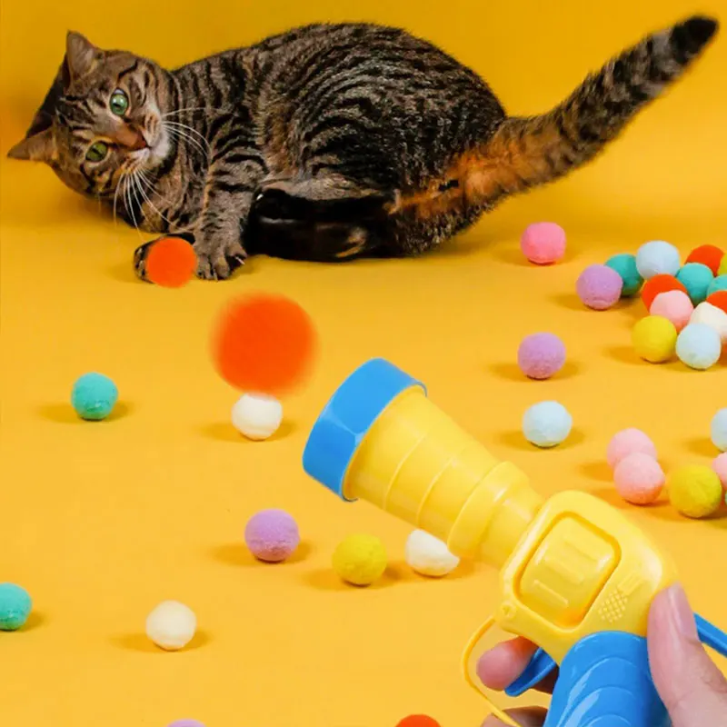 Cat Toys Interactive Launch Training Toy For Pet Kitten Creative Mini Shooting Gun Games Stretch Plush Ball Toys Pet Supplies
Cat Toys Interactive Launch Training Toy For Pet Kitten Creative Mini Shooting Gun Games Stretch Plush Ball Toys Pet Supplies