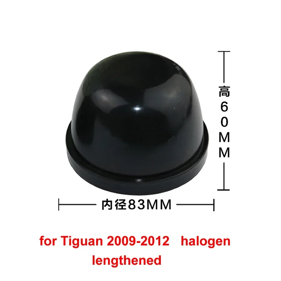 

Low High Beam Rubber Headlight Cover Dust-proof Waterproof Cap 83 100 105mm 1PCS For VW Tiguan 09-16 Tiguan L 17-21
