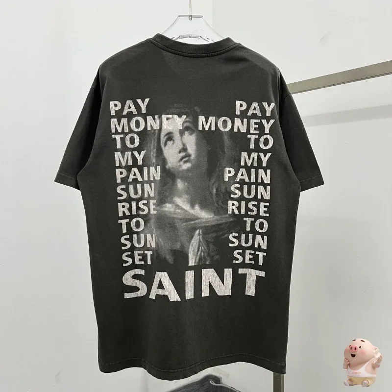 Streetwear Vintage Saint Michael T Shirt High Street Burning Dollar Print Saint Michael T-Shirt O-neck Tops
Streetwear Vintage Saint Michael T Shirt High Street Burning Dollar Print Saint Michael T-Shirt O-neck Tops