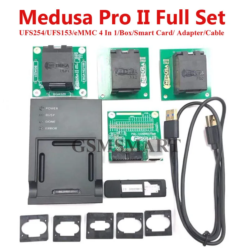Новости Medusa Pro II полный комплект (UFS 254 разъем + UFS 153 eMMC 4 в 1 разъем) |