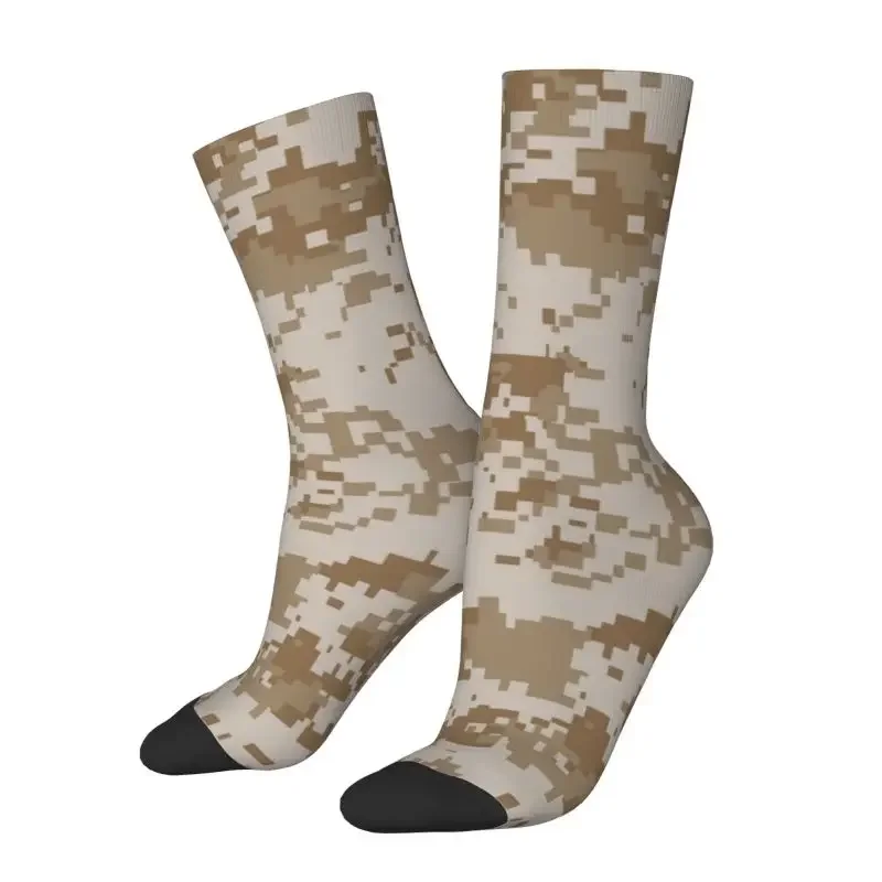 

Funny Digital Desert Camo Socks Men Women Warm 3D Print Military Army Camouflage Football Sports Socks