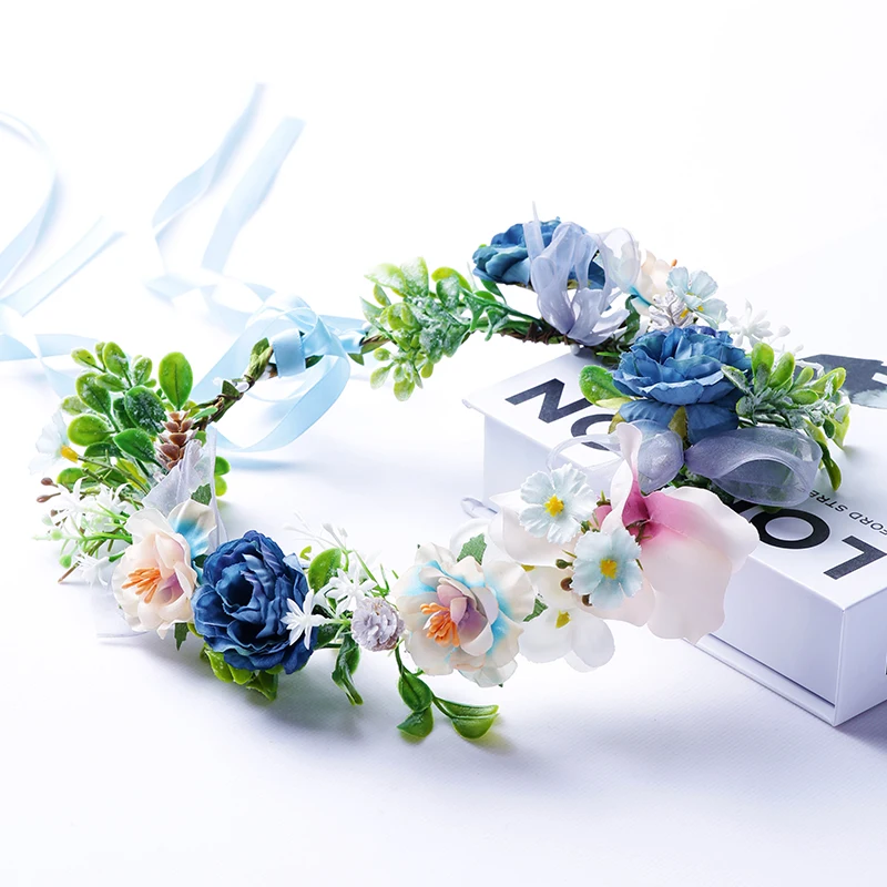 Bride Rose Blossom Decoration Hair Band Green Vine Festival wreath Ball Performance Party Headwear
Bride Rose Blossom Decoration Hair Band Green Vine Festival wreath Ball Performance Party Headwear