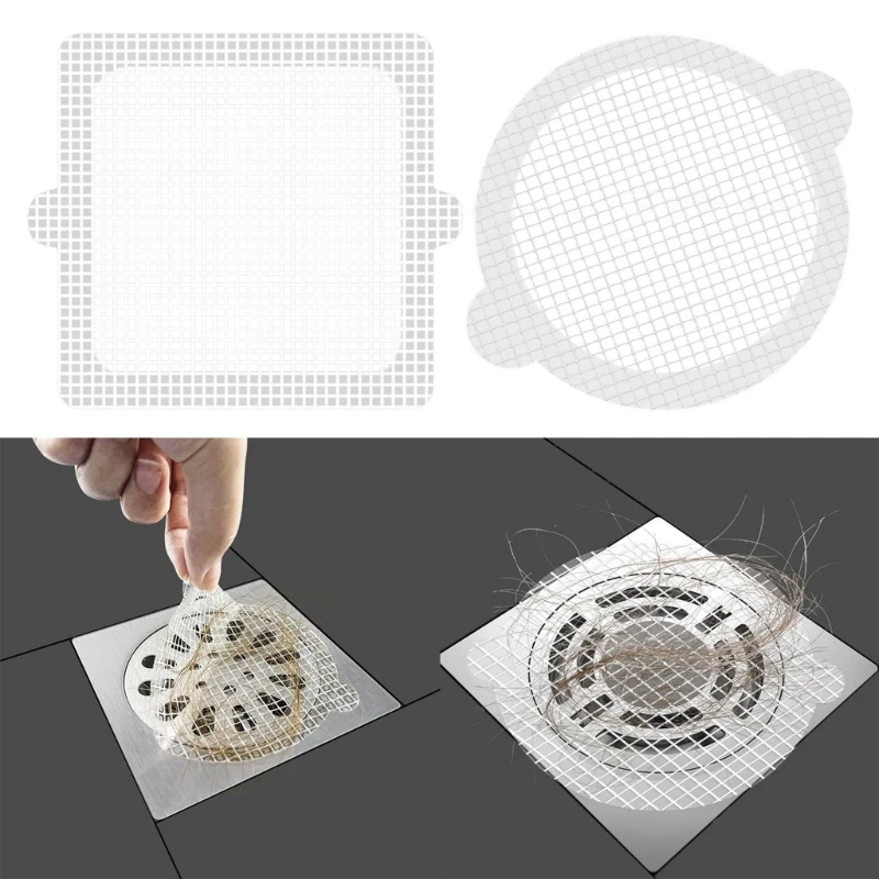

30pcs Hair Catcher Shower Drain Cover Keep Hair Multifunction Supplies for Home Bedroom Dormitory Toilet Household