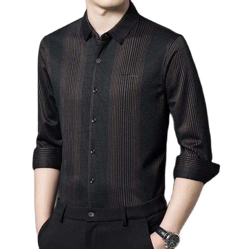 BATMO 2023 new summer long sleeves striped casual shirt men,slim fit shirts male,FC-Q809
BATMO 2023 new summer long sleeves striped casual shirt men,slim fit shirts male,FC-Q809