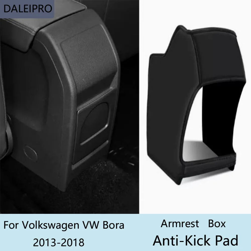 

Car Rear Armrest Box Anti-Kick Pad For Volkswagen VW BORA 2013 2014 2015-2023 Microfiber Leather Protective Cover Accessories