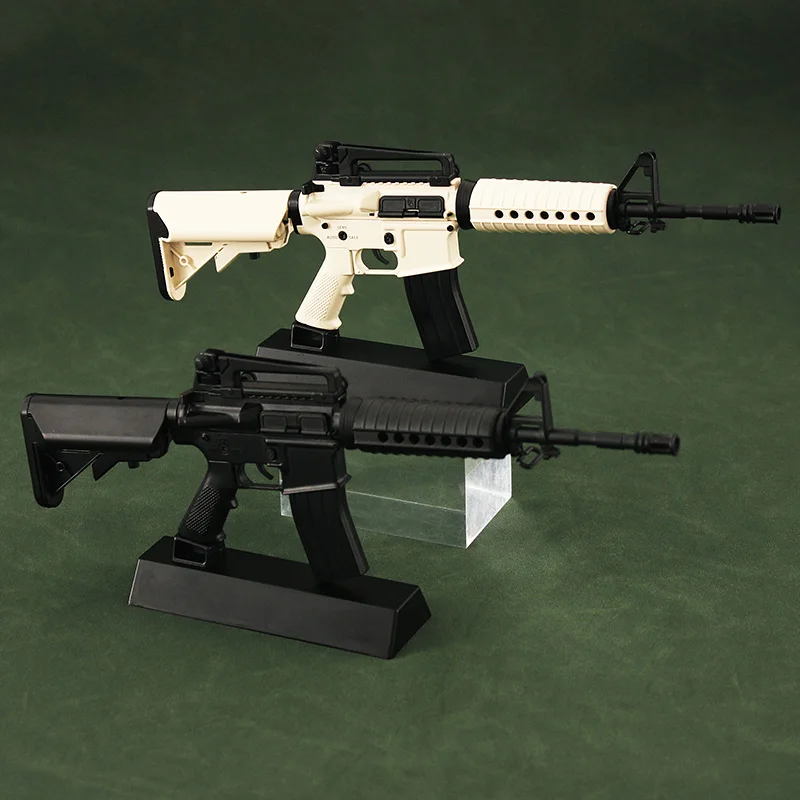 

Mini Alloy Toy Gun AR18 Rifle Metal Weapon Pendant Hot Sale Shooting Game Periphery Assemble Disassemble Adult Kids Gift