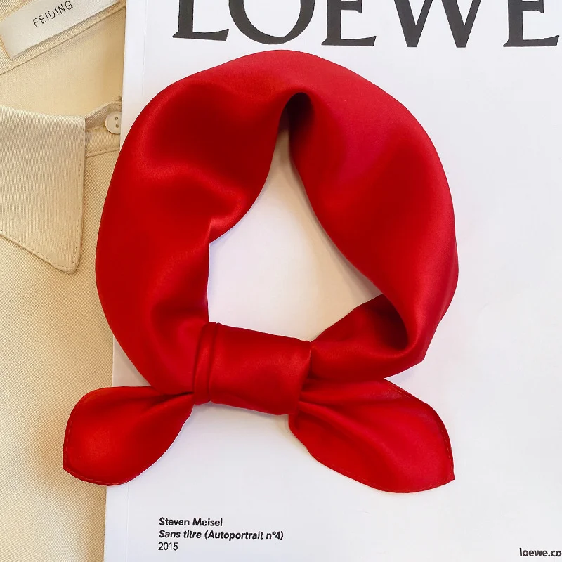 Fashion 100% Real Silk Scarf Women Shawls Wraps for Ladies Neckerchief Foulard Scarves Pashmina Female Shawl Hijab Bandana 2024 15 S1fad856075dd4da7971f9728457ffbaez