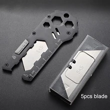 Paper Cut Utility Knifes Stainless Steel Cutting Knifes Quick-Change Blade Household EDC Office Supplies Stationery Send 5 Blade 
Paper Cut Utility Knifes Stainless Steel Cutting Knifes Quick-Change Blade Household EDC Office Supplies Stationery Send 5 Blade