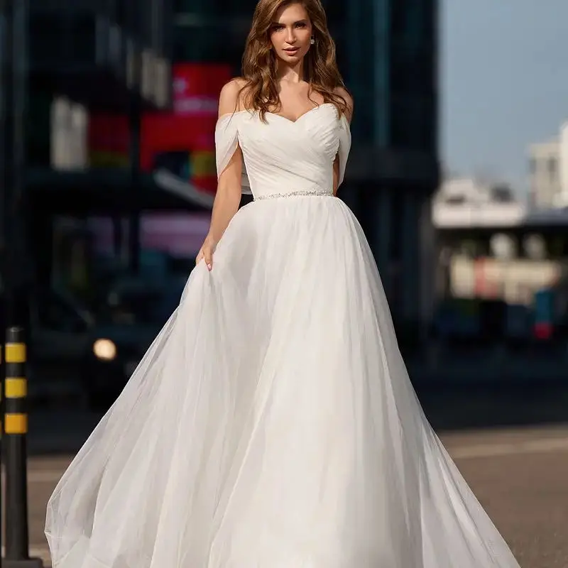 A-Line Wedding Dress Floor Length Off The Shoulder Organza Lace up Back Customize To Measures A-Line Bridal Gowns Customize
A-Line Wedding Dress Floor Length Off The Shoulder Organza Lace up Back Customize To Measures A-Line Bridal Gowns Customize