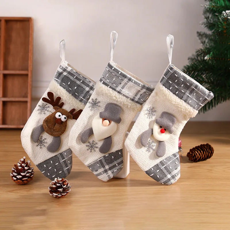 Christmas Stockings Socks Santa Snowman Hanging Xmas Tree Ornaments Christmas Decor for Home New Year Navidad Candy Gift Bags
Christmas Stockings Socks Santa Snowman Hanging Xmas Tree Ornaments Christmas Decor for Home New Year Navidad Candy Gift Bags