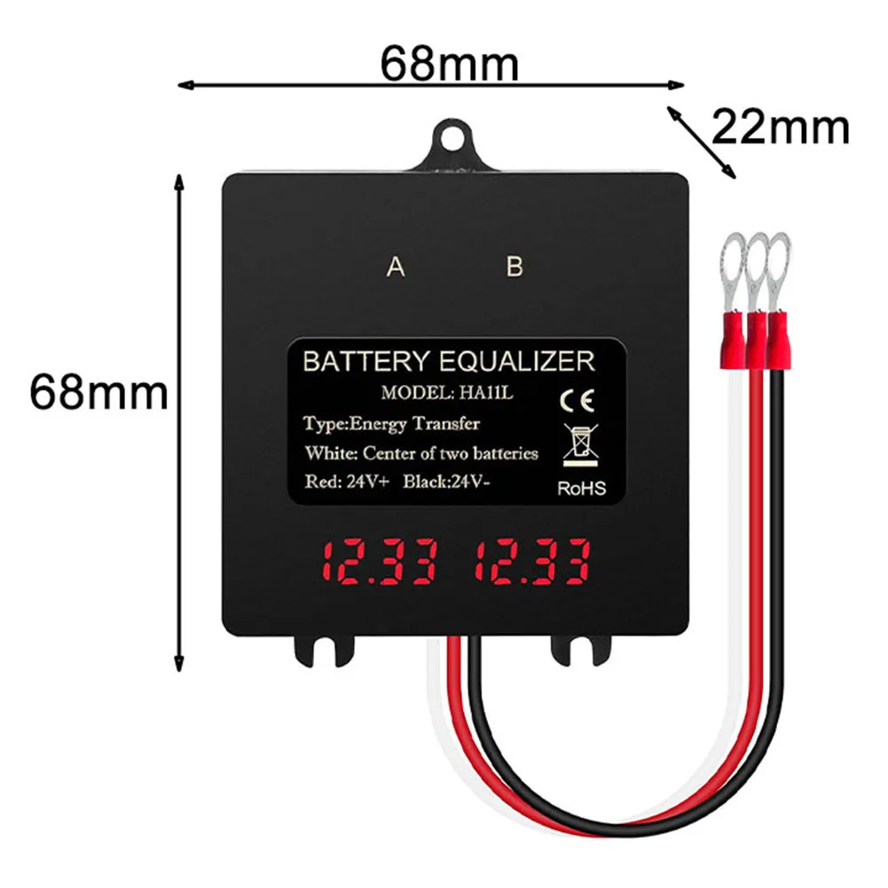 Vises Bbattery Equalizer 24V Digital 2X12V 7 X 7 X 2.7 Cm Battery Balance Hand Tools Intelligent Lithium Batteries
Vises Bbattery Equalizer 24V Digital 2X12V 7 X 7 X 2.7 Cm Battery Balance Hand Tools Intelligent Lithium Batteries