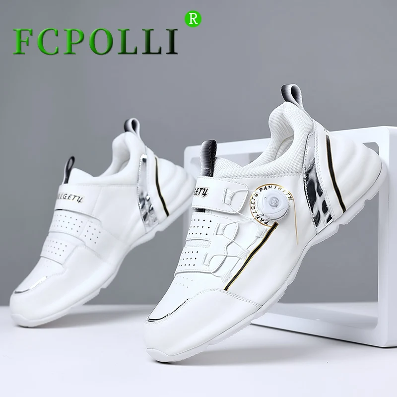 

Spring 2024 Golf Training for Male Quick Lacing Golf Shoes Men Anti Slip Walking Shoes Mens Comfortable Golf Sneakers Man