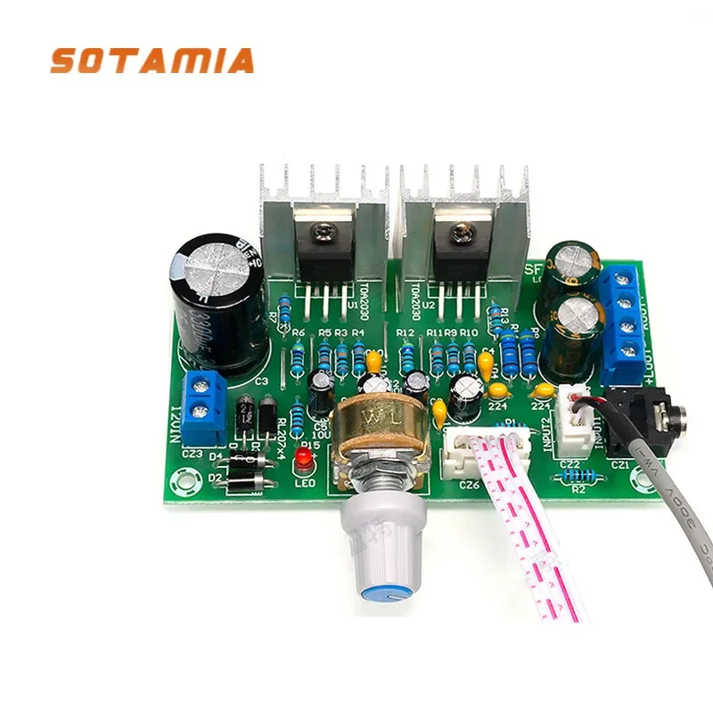 

Усилитель мощности SOTAMIA TDA2030, аудиоплата 15Wx2, стерео мини усилитель 12 В переменного/постоянного тока, TDA2030A, звуковые усилители, динамик, домашний кинотеатр «сделай сам»