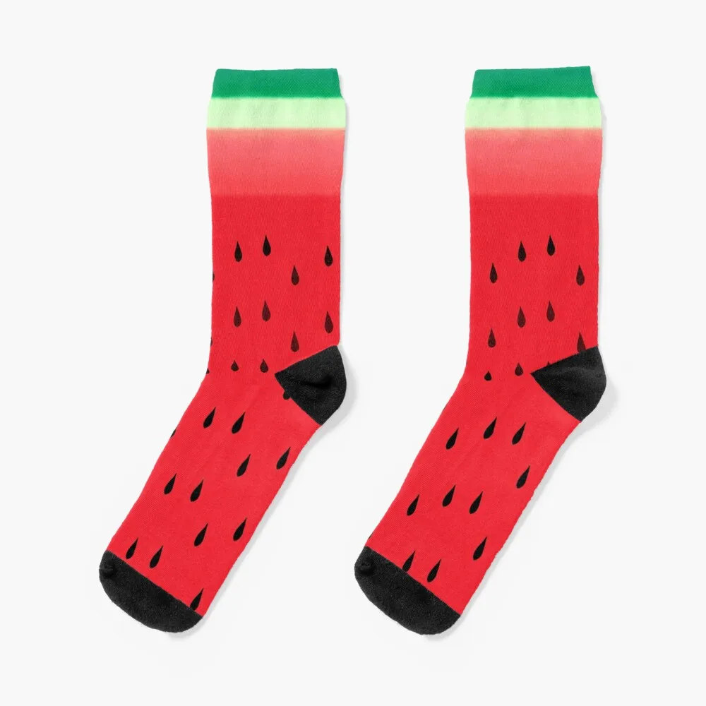 

Watermelon Stripes Socks hiking sports and leisure cotton FASHION Women's Socks Men's