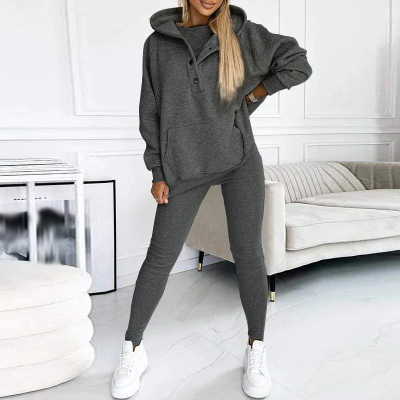 New Loose Long Sleeve Sweatshirt Suit Fashion High Street Pencil Pants Sports Outfit Spring Casual Comfortable Women 3 Piece Set
New Loose Long Sleeve Sweatshirt Suit Fashion High Street Pencil Pants Sports Outfit Spring Casual Comfortable Women 3 Piece Set