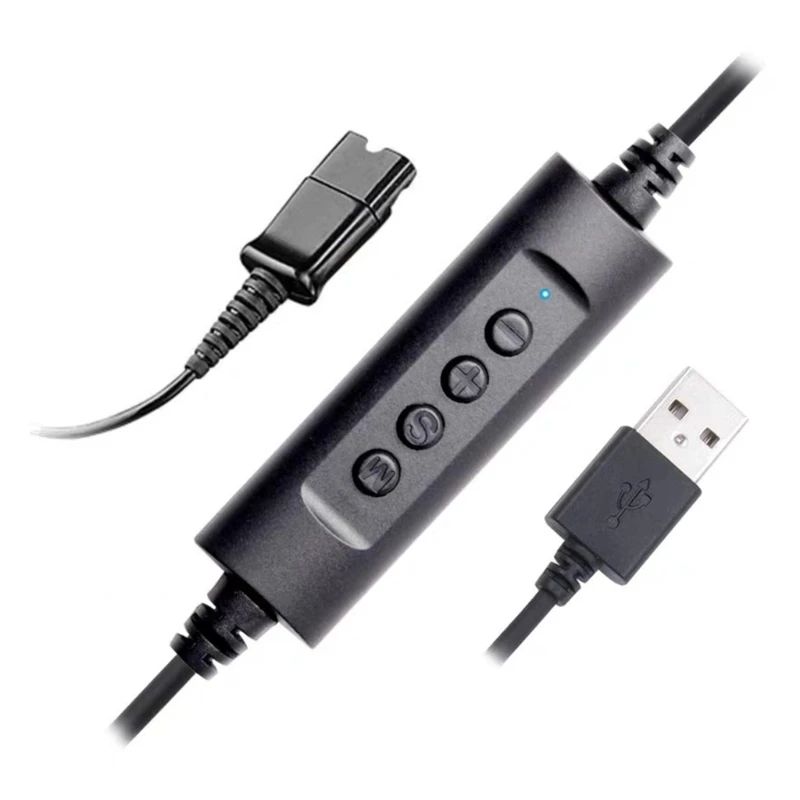 

Быстроразъемный кабель для гарнитуры QD, переходник с USB-разъемом, колл-центр, офисный, домашний, игровой провод для Plantronics QD, интерфейс для наушников