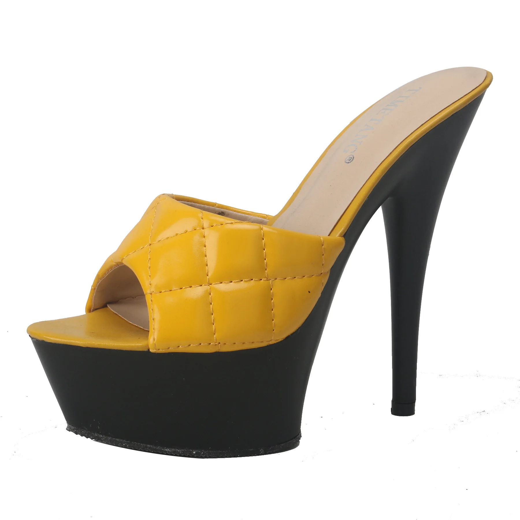 TIMETANG 14.5CM Thin High Heels Outside Slides For Women 4.5CM Ultra High Platform Peep Toe Checkered Shoe Sweet Summer Sandals
TIMETANG 14.5CM Thin High Heels Outside Slides For Women 4.5CM Ultra High Platform Peep Toe Checkered Shoe Sweet Summer Sandals
