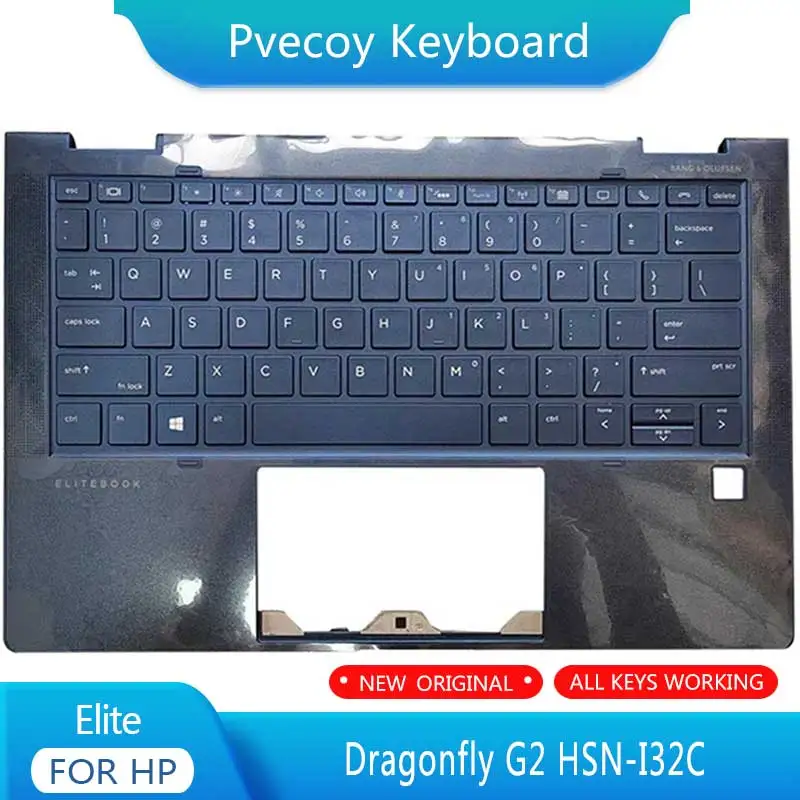 New For HP Elite Dragonfly G2 HSN-I32C Laptop Palmrest Case Keyboard US English Version Upper Cover 
New For HP Elite Dragonfly G2 HSN-I32C Laptop Palmrest Case Keyboard US English Version Upper Cover
