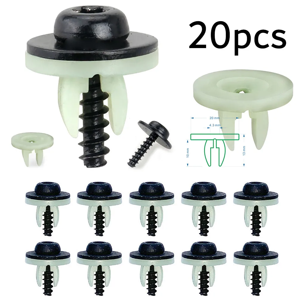 Premium Quality Replacement Kit Wheel Arch Splash Guard Side Skirt Screw Grommet Trim Clips for Ford (20 Sets)
Premium Quality Replacement Kit Wheel Arch Splash Guard Side Skirt Screw Grommet Trim Clips for Ford (20 Sets)