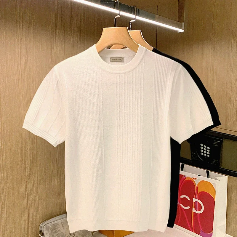 2024 Summer New Men Clothing Short Sleeve T Shirt Trendy Casual Solid Color Lapel Button Up Designer Knit Shirt Men T-shirt W26
2024 Summer New Men Clothing Short Sleeve T Shirt Trendy Casual Solid Color Lapel Button Up Designer Knit Shirt Men T-shirt W26