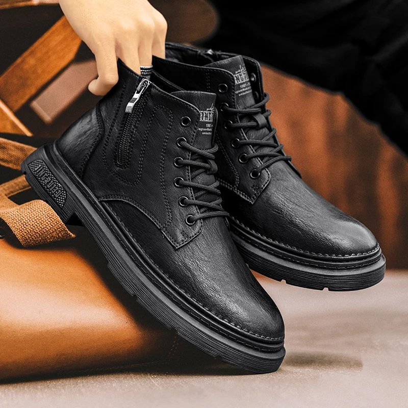 Men's Chukka Boots Waterproof Leather Casual Lace Up Ankle Oxford Boots Daily Dress Shoes For Men
Men's Chukka Boots Waterproof Leather Casual Lace Up Ankle Oxford Boots Daily Dress Shoes For Men