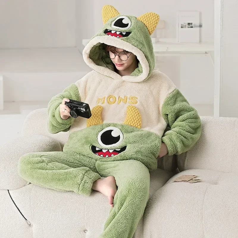 Cartoon Pajamas Couples Hoodies Sleepwear Anime Winter Thicken Matching Warm Sets Family Pijama Sets Soft Homewear Men Pyjamas
Cartoon Pajamas Couples Hoodies Sleepwear Anime Winter Thicken Matching Warm Sets Family Pijama Sets Soft Homewear Men Pyjamas