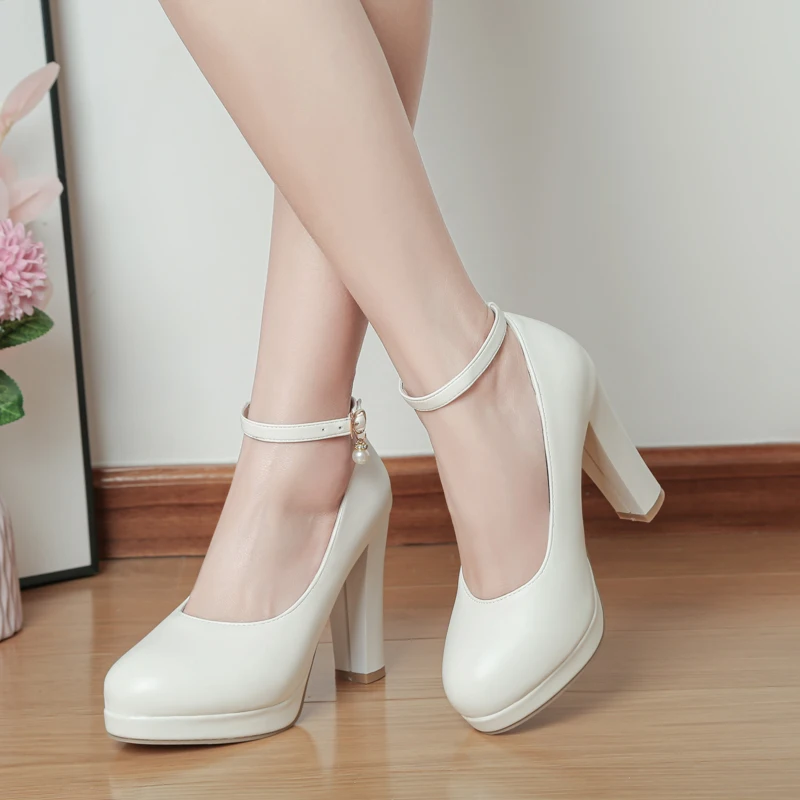 Ankle Strap Platform Women's High Heels Shoes Sexy Luxury Black Heels Pumps Fashion Office Party Wedding Shoes Woman
Ankle Strap Platform Women's High Heels Shoes Sexy Luxury Black Heels Pumps Fashion Office Party Wedding Shoes Woman