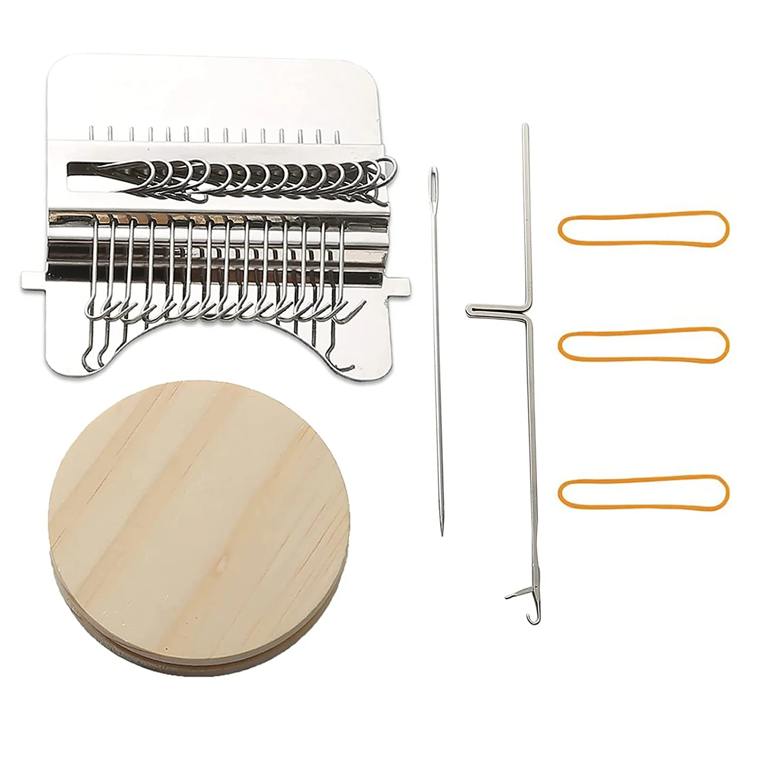 Mini Loom Speedweve Type Weave Tool,Darning Loom Quickly Mini Mending Convenient Darning Loom DIY Weaving Arts 14 Hooks
Mini Loom Speedweve Type Weave Tool,Darning Loom Quickly Mini Mending Convenient Darning Loom DIY Weaving Arts 14 Hooks