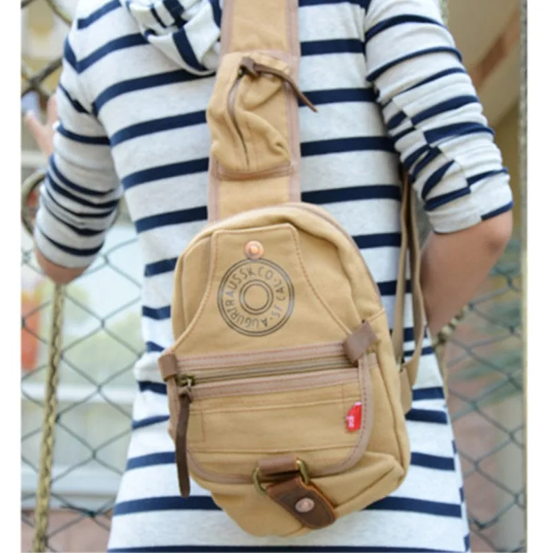 Canvas Bag Large Capacity Chest Bag Single Shoulder Backpack Men's Multifunctional Outdoor Messenger Bag Fashion Bag
Canvas Bag Large Capacity Chest Bag Single Shoulder Backpack Men's Multifunctional Outdoor Messenger Bag Fashion Bag