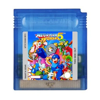 

GBC Game Cartridge 16 Bit Video Game Console Card Mega Man World 5 DX EUR Version for GBC/GBA