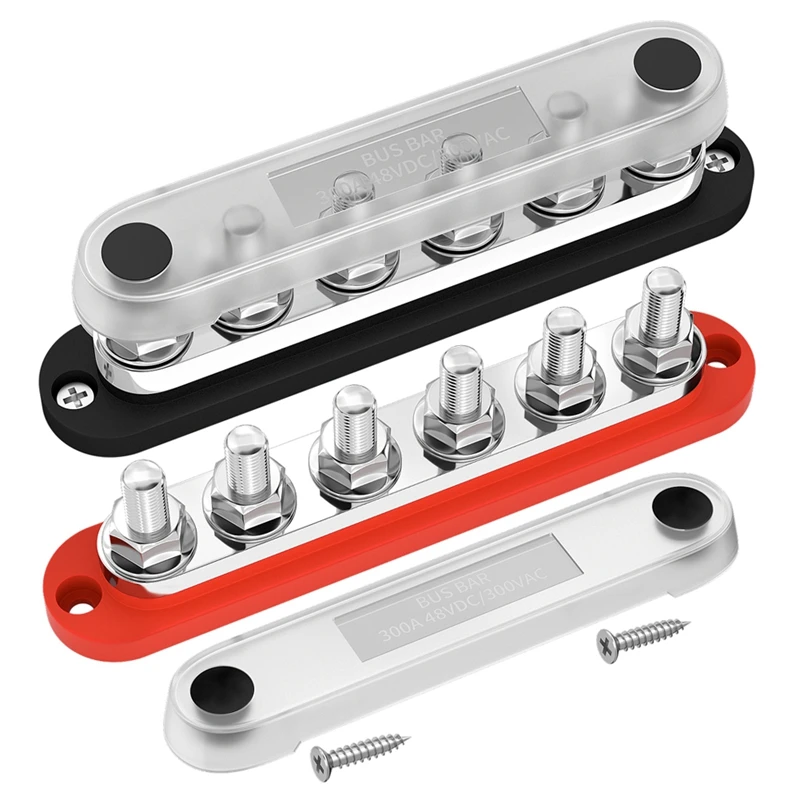 300A Automotive Busbar 12V Power Distribution Block M10 Terminal 48V DC Automotive And Marine Positive Grounding Bus Easy To Use
300A Automotive Busbar 12V Power Distribution Block M10 Terminal 48V DC Automotive And Marine Positive Grounding Bus Easy To Use
