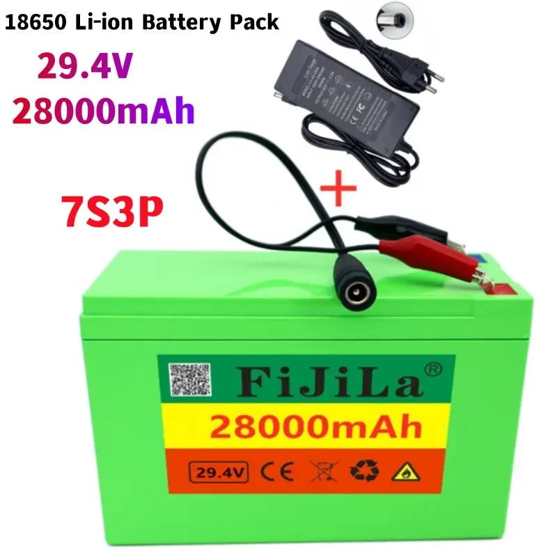 New 7S3P 18650 Li-ion Battery Pack 29.4V 28000mAh Electric Bicycle Moped /Electric/Lithium Ion Battery Pack+ 2A Charger
New 7S3P 18650 Li-ion Battery Pack 29.4V 28000mAh Electric Bicycle Moped /Electric/Lithium Ion Battery Pack+ 2A Charger