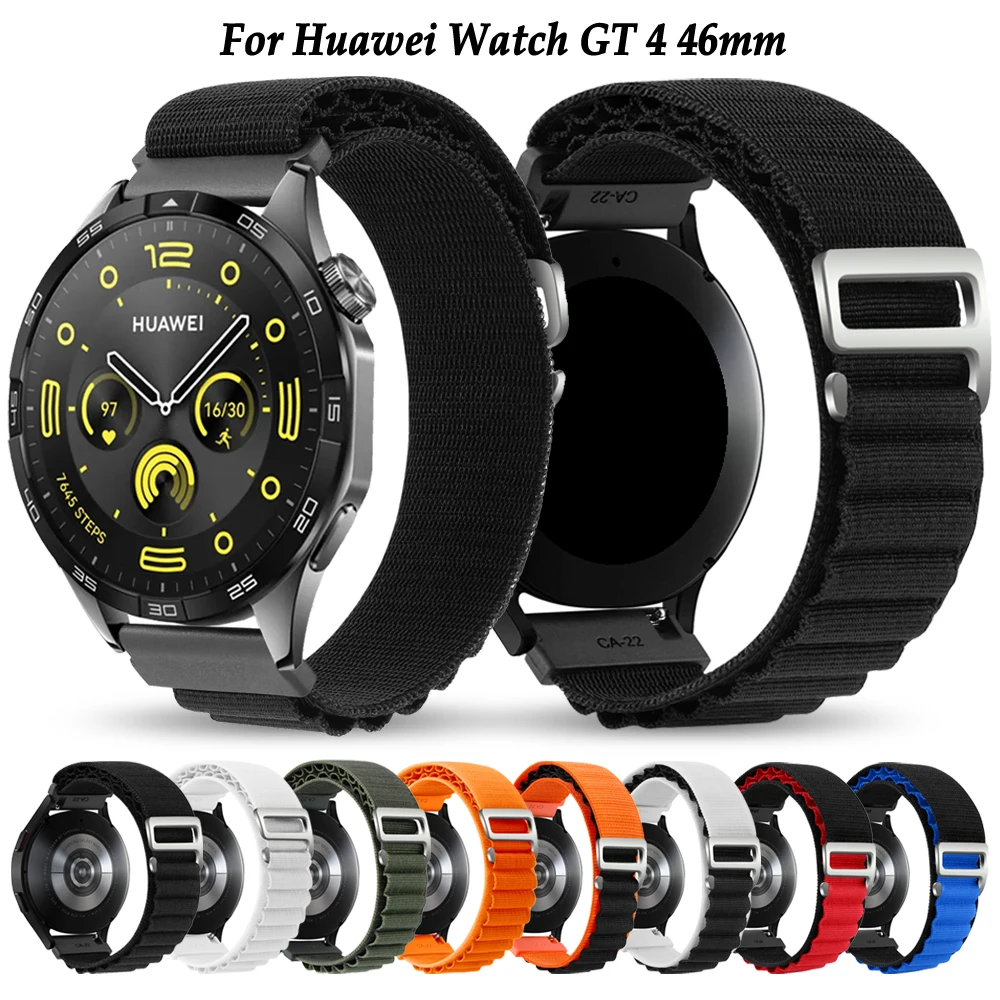 Strap For Huawei Watch GT 4 GT4 46mm Strap For Huawei GT3 Pro GT2 Pro 46mm Nylon Bracelet Wristband Watch Band Replacement Belt
Strap For Huawei Watch GT 4 GT4 46mm Strap For Huawei GT3 Pro GT2 Pro 46mm Nylon Bracelet Wristband Watch Band Replacement Belt