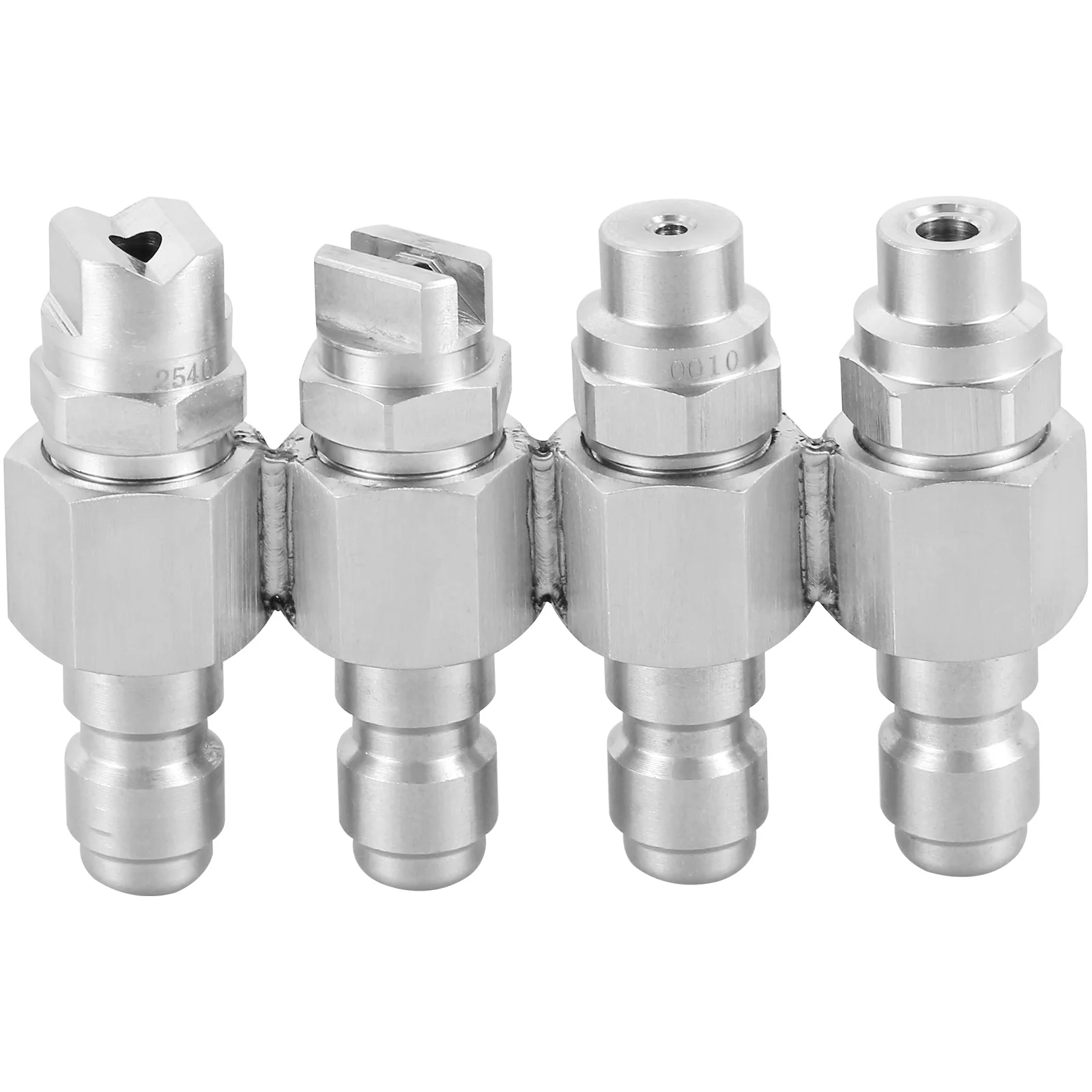 

4 Way J Rod Pressure Washer Nozzle Stainless Steel 1/4inch Jrod Tip Quick Connect Nozzle Durable Pressure Washer Connect