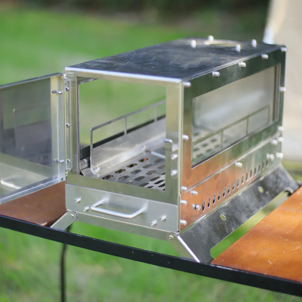 Tryhomy New Camping Wood Stove Tent Firewood Heater Tourism Outdoor IGT One Unit Brazier Stainless Steel Furnace with Pipe 
Tryhomy New Camping Wood Stove Tent Firewood Heater Tourism Outdoor IGT One Unit Brazier Stainless Steel Furnace with Pipe