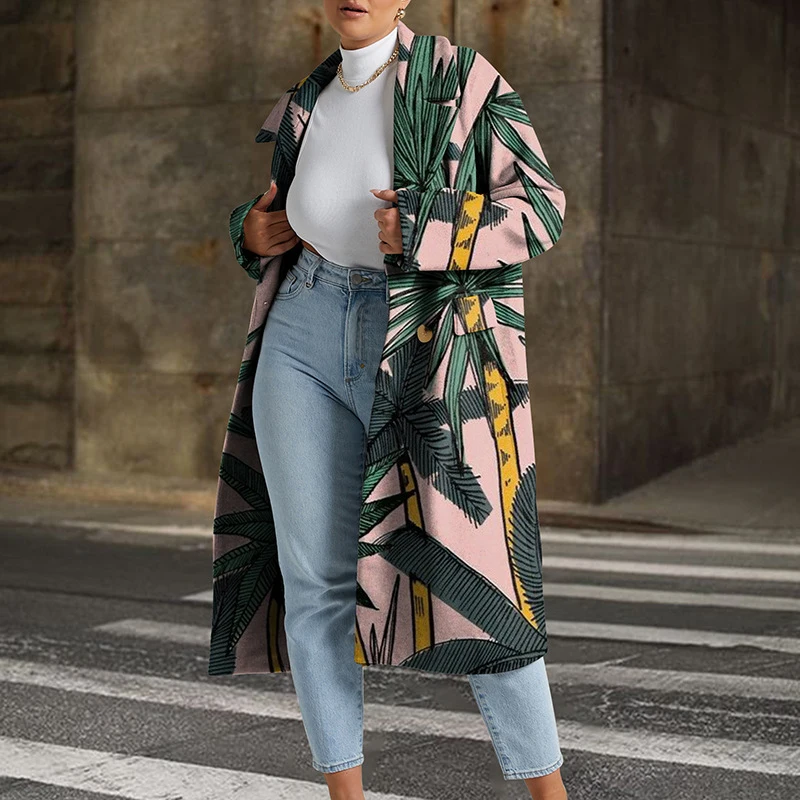 Autumn Fashion Print Women Long Coats Winter Retro Turn-Collar Long Sleeve Female Overcoat Casual Office Lady Oversize Cardigan
Autumn Fashion Print Women Long Coats Winter Retro Turn-Collar Long Sleeve Female Overcoat Casual Office Lady Oversize Cardigan