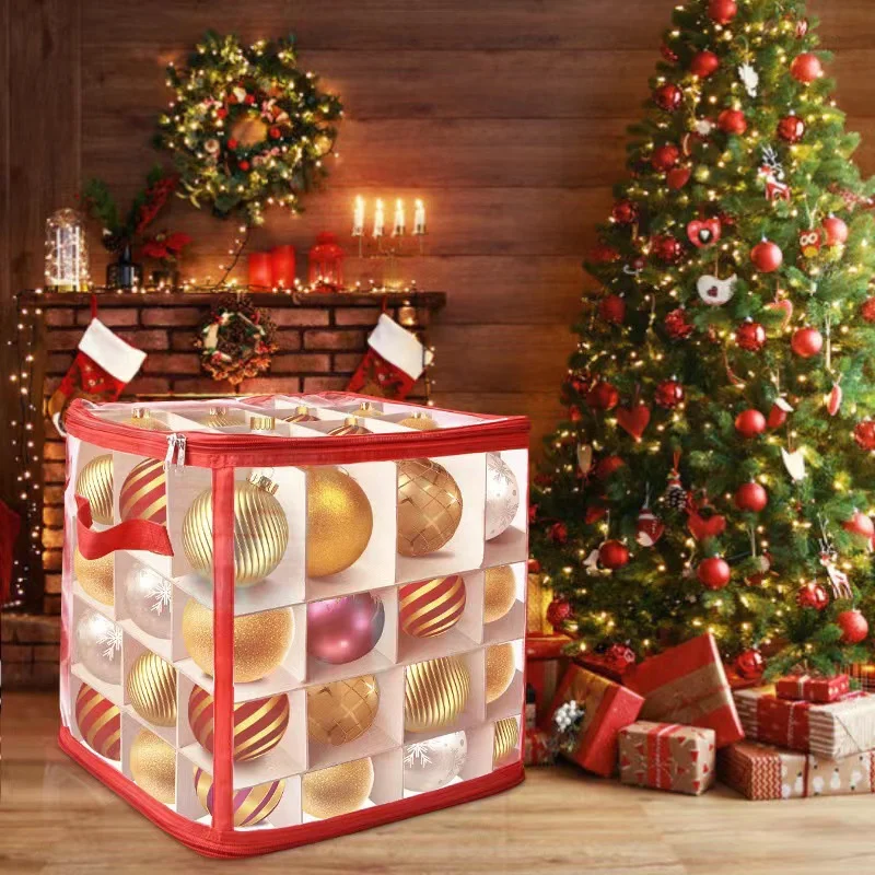 Christmas Ball Storage Bag Large Capacity Christmas Gift Storage Box 64 Grid Christmas Ball Storage Box
Christmas Ball Storage Bag Large Capacity Christmas Gift Storage Box 64 Grid Christmas Ball Storage Box
