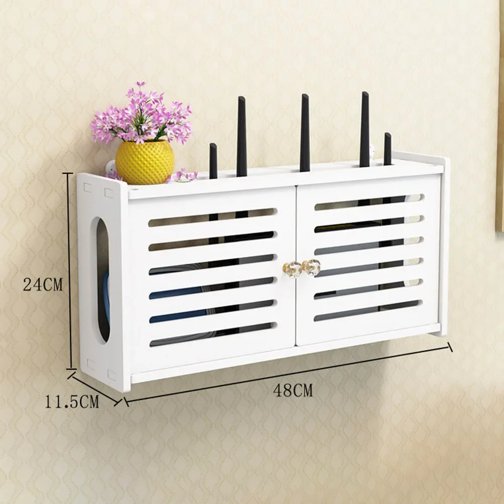 Wireless Router Rack Living Room Wall-Mounted WiFi Storage Box Wall Decoration For Storing WiFi Router TV Game
Wireless Router Rack Living Room Wall-Mounted WiFi Storage Box Wall Decoration For Storing WiFi Router TV Game