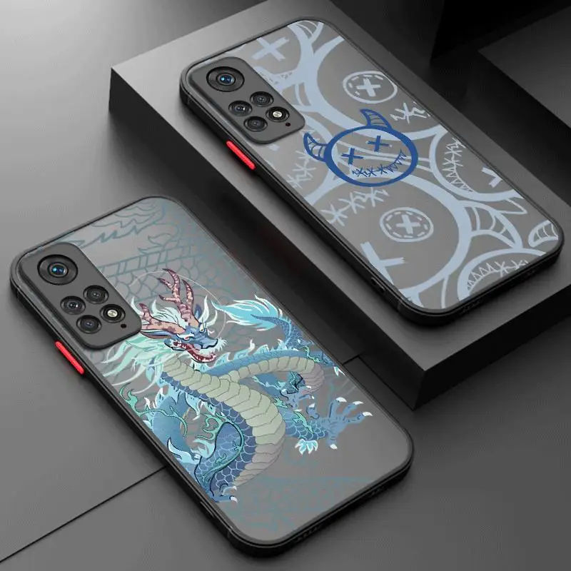 

Fasion Spaceman Skin Matte Phone Case For Xiaomi Redmi Note 12 11 10 9 Pro 5G 10C 9s 7 8 8T 9A 9C 9T K40 Cover Coque Funda