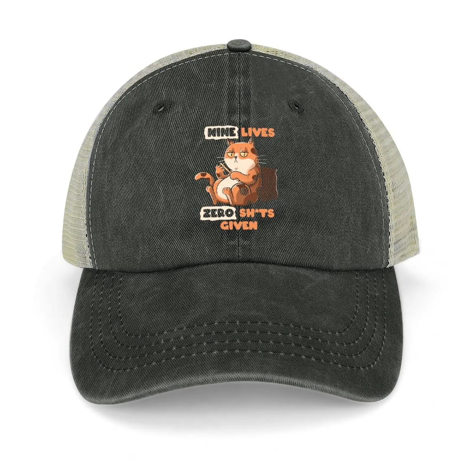 Nine Lives Zero Sh*ts Given Cat by Tobe Fonseca Cowboy Hat Golf Wear Sunscreen Golf Hat Man Anime Hat Baseball Men Women's
Nine Lives Zero Sh*ts Given Cat by Tobe Fonseca Cowboy Hat Golf Wear Sunscreen Golf Hat Man Anime Hat Baseball Men Women's