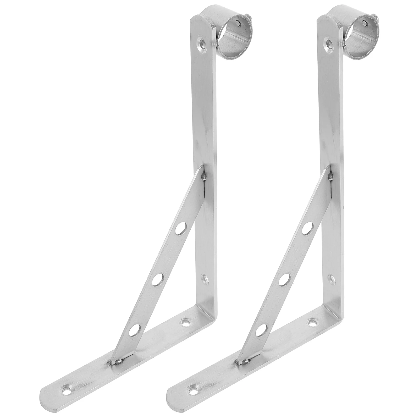 2pcs Rod Bracket Clothes Hanger Pole Support Bracket Balcony Wall Mounted Rod Support
2pcs Rod Bracket Clothes Hanger Pole Support Bracket Balcony Wall Mounted Rod Support