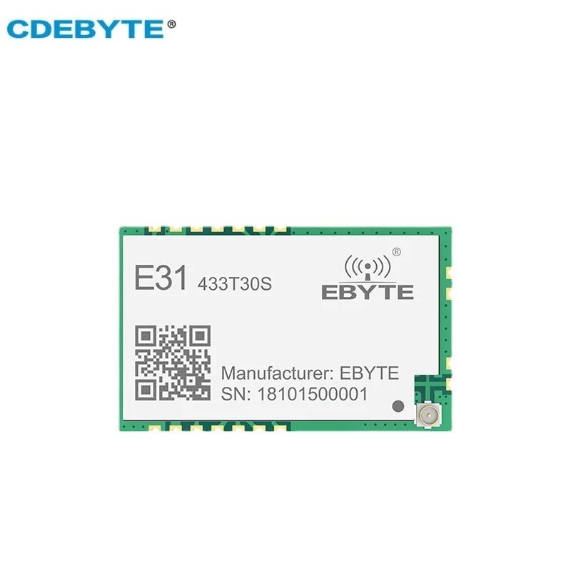 AX5243 433MHz Wireless UART Receiver Transceiver Module CDEBYTE E31-433T30S 30dBm 8.6km Long Range RF Transmitter 1W SMD
AX5243 433MHz Wireless UART Receiver Transceiver Module CDEBYTE E31-433T30S 30dBm 8.6km Long Range RF Transmitter 1W SMD